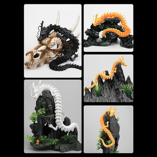 Buddha Gift Feng Shui Dragon Luminous 3D Printed Dragon Luck Success Home Decoration