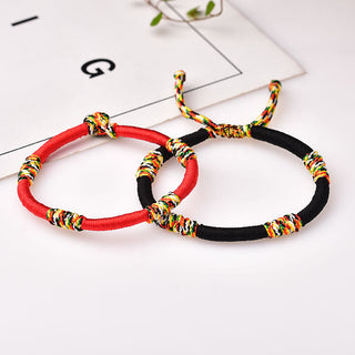 Buddha Gift Tibetan Handmade Colorful King Kong Knot Lucky Protection Braid String Bracelet
