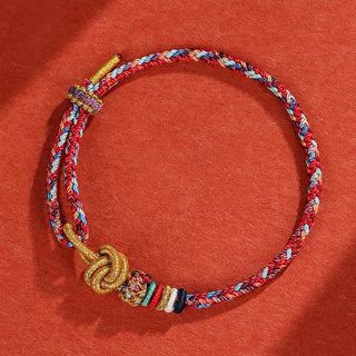 Buddha Gift Handmade Dunhuang Colorful Rope Protection Braid String Bracelet