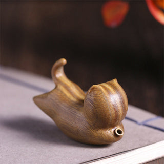 Buddha Gift Green Sandalwood Cute Cat Pattern Soothing Stick Incense Burner Decoration