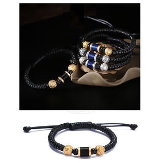 Buddha Gift 999 Sterling Silver Copper Coin Bead Copper Balance Braided String Bracelet