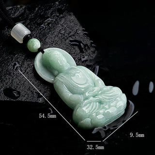Buddha Gift Amitabha Buddha Jade Amulet Compassion String Necklace