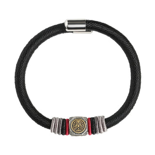 Buddha Gift 925 Sterling Silver Perfect Knot King Kong Knot Faith Strength Bracelet