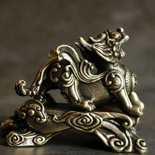 Buddha Gift Handmade FengShui PiXiu Copper Wealth Luck Decoration