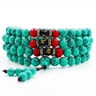 Buddha Gift Tibetan Turquoise Purification Necklace Mala