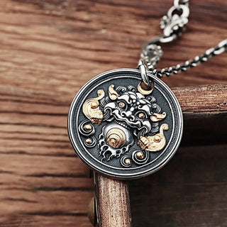 Buddha Gift Tibetan Kirtimukha Amulet Healing Necklace Pendant