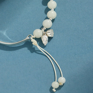 Buddha Gift Bodhi Seed Butterfly Lotus Luck Wealth Bracelet Bangle