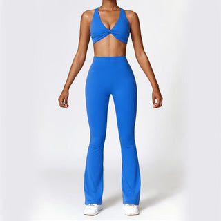 Buddha Gift High Waist Breathable Flare Pants For Sports Fitness Yoga