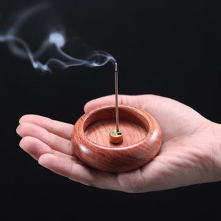 Buddha Gift Mini Ebony Wood Rosewood Meditation Healing Stick Incense Burner Decoration