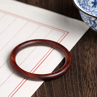 Buddha Gift Tibetan Small Leaf Red Sandalwood Ebony Green Sandalwood Protection Bracelet Bangle