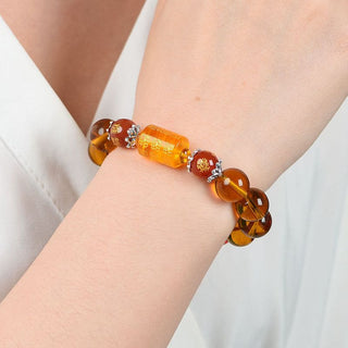 Buddha Gift Natural Citrine Fortune Happiness Bracelet