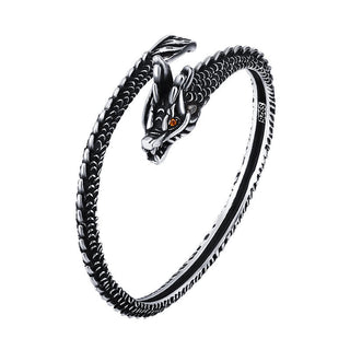 Buddha Gift Dragon Scales Pattern Luck Protection Bracelet Bangle