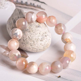 Buddha Gift Sakura Agate Peace Blessing Bracelet