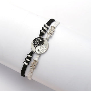 Buddha Gift 2pcs Yin Yang Dragon Couple Bracelet