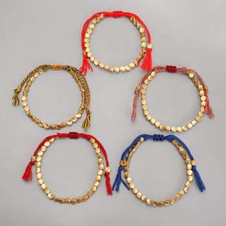 Buddha Gift Tibetan Copper Beads Healing Luck Bracelet