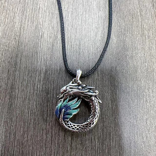 Buddha Gift Tibetan Copper Dragon Strength Necklace