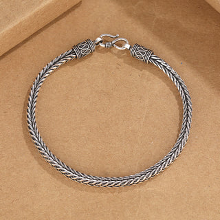 Buddha Gift Vintage Dragon Keel Braided Twisted Design Wealth Buckle Bracelet