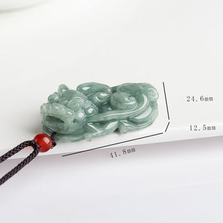Buddha Gift Jade PiXiu Wealth Luck String Necklace Pendant
