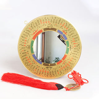 Buddha Gift Feng Shui Bagua Map Copper Coin Chinese Knotting Balance Energy Map