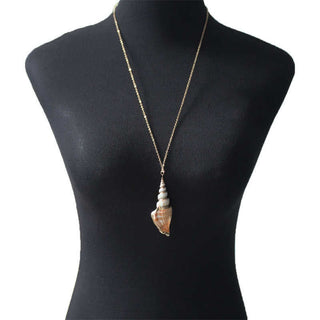 Buddha Gift Natural Shankha Conch Shell Seashell Lucky Necklace Pendant