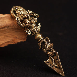 Buddha Gift Tibetan Ganesh Ganpati Elephant God of Wealth Dorje Vajra Spiritual Power Necklace Pendant