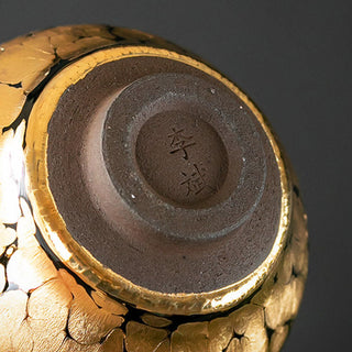 Buddha Gift 24K Gold Spot Pattern Chinese Jianzhan Ceramic Teacup Kung Fu Tea Cup Bowl With Gift Box