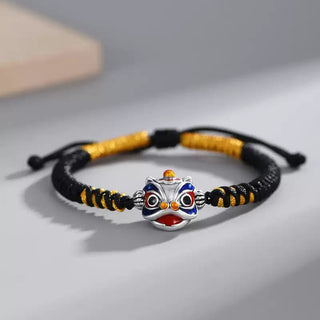Buddha Gift Handmade Dancing Lion Luck Braided String Bracelet