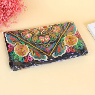 Buddha Gift Dragon Butterfly Cosmos Flower Embroidery Wallet Shopping Purse