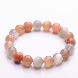Buddha Gift Natural Moonstone Wealth Positive Bracelet