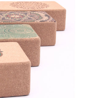 Buddha Gift Tibetan Mandala Mindful Yoga Cork Block