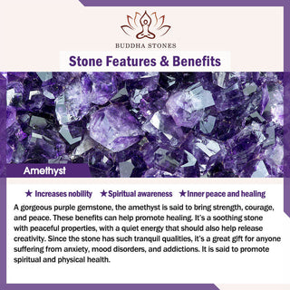 Buddha Gift Natural Amethyst Crystal Money Bag Charm Positive Bracelet