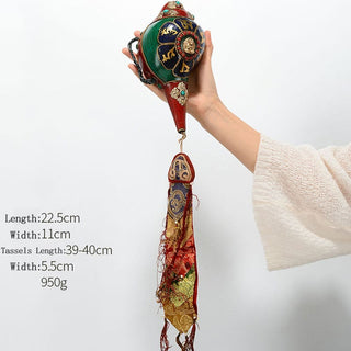 Buddha Gift Tibetan Handmade Shankha Om Mani Padme Hum Buddha Avalokitesvara Turquoise Conch Shell Positive Decoration