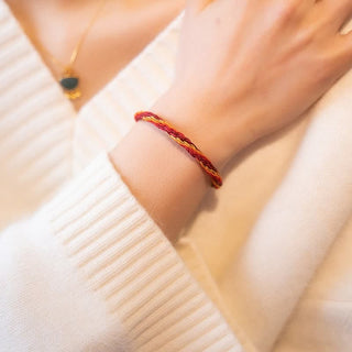 Buddha Gift Chinese Zodiac Handmade Koi Fish String Protection Reincarnation Knot Braid Bracelet