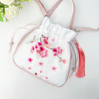 Buddha Gift Suzhou Embroidery Rabbit Lotus Epiphyllum Peony Magnolia Silk Tote Crossbody Bag Shoulder Bag Handbag