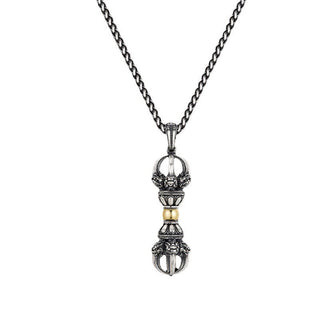 Buddha Gift Tibetan Dorje Vajra Design Wealth Necklace Pendant