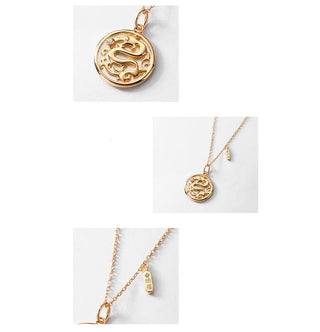 ❗❗❗A Flash Sale- Buddha Gift 925 Sterling Silver Tridacna Stone Year of the Dragon Fu Character Luck Strength Necklace Pendant