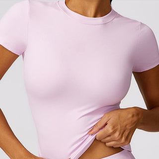 Buddha Gift Women Short Sleeve T-Shirt Top High Waist Leggings Pants For Sports Yoga