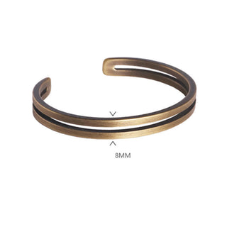 Buddha Gift Rustic Copper Luck Viking Cuff Bracelet