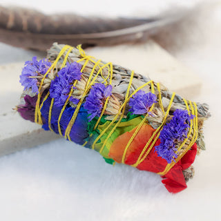 Buddha Gift Colorful Daisy Red Rose Flowers Smudge Stick for Home Cleansing Incense Healing Meditation Smudge Sticks Rituals Set