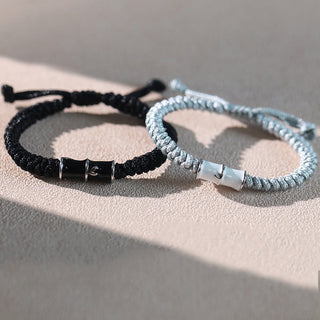 Buddha Gift Bamboo Pattern Healing Couple Rope Bracelet