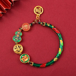 Buddha Gift Tibetan Gourd Fortune Happiness Lion Wealth Luck Bracelet
