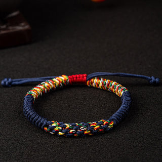 Buddha Gift Tibetan Handmade Colorful King Kong Knot Luck Braid String Bracelet