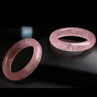 Buddha Gift  Natural Rose Quartz Love Caring Bracelet Bangle