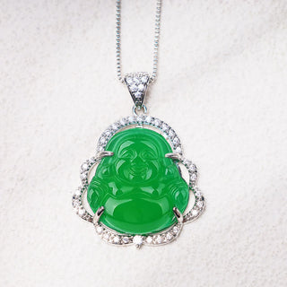 Buddha Gift Good Luck Laughing Buddha Necklace（测试）