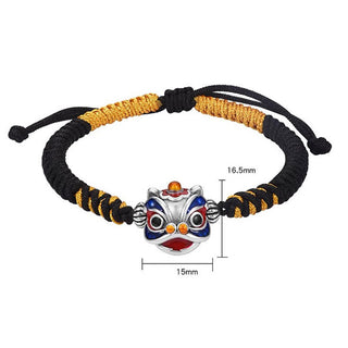 Buddha Gift Handmade Dancing Lion Luck Braided String Bracelet