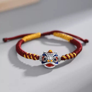 Buddha Gift Handmade Dancing Lion Luck Braided String Bracelet