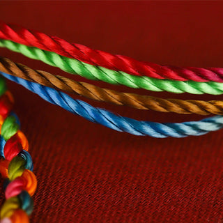 Buddha Gift "May all your wishes come true" Lucky Multicolored Bracelet