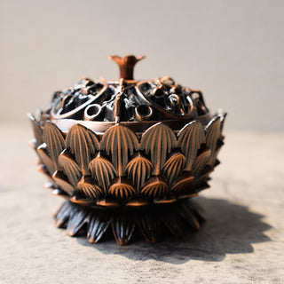 Buddha Gift Tibetan Lotus Shaped Purify Incense Burner