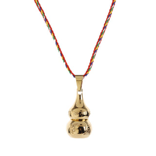 Buddha Gift Tibetan Yin Yang Symbol Gourd Harmony Titanium Steel Necklace Pendant