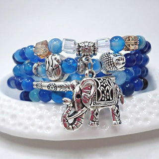 Buddha Gift Natural Agate Elephant Buddha Hope Bracelet